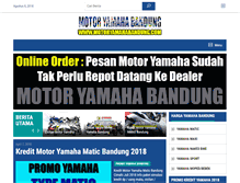 Tablet Screenshot of motoryamahabandung.com